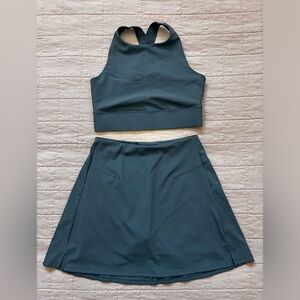 Old Navy Teal ACTIVE BRA AND SKIRT Set